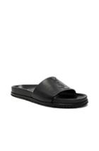 Saint Laurent Leather Jimmy 20 Sandals In Black