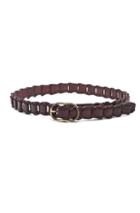 Saint Laurent Oval Belt In Brown
