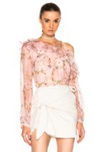 Preen By Thornton Bregazzi Daralis Top In Floral,pink