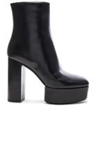 Alexander Wang Leather Cora Booties In Black