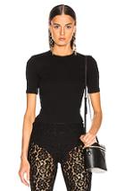 Helmut Lang Rib Tee In Black