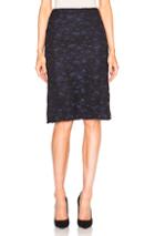 Nina Ricci Cornelly Lace Skirt In Black,blue