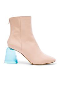 Ellery Leather Sacred Booties In Neutrals