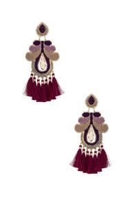 Mercedes Salazar Curubas Earrings In Metallic,purple
