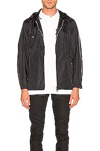 Burberry Nylon K-way Hoodie In Black