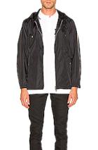 Burberry Nylon K-way Hoodie In Black