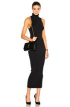 Dion Lee Evening Knit Shadow Rib Polo Dress In Black