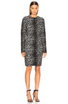 Givenchy Leopard Jacquard Sweater Dress In Animal Print,black
