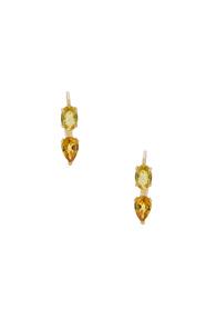 Ileana Makri Oval & Pear Earrings In Metallics