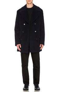Acne Studios Murray Coat In Blue