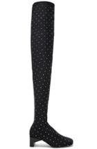 Alyx Embellished Blondie Thigh High Boots In Black