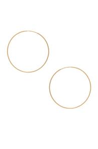 Erth 14k Gold Hoop Ii Earring In Metallics