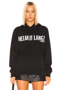 Helmut Lang Exclamation Hoodie In Black