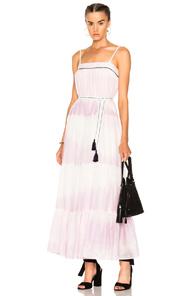 Lemlem Berhan Sun Dress In Stripes,ombre & Tie Dye,pink,purple