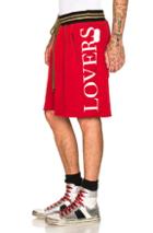 Amiri Lovers Track Short In Red