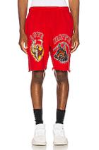 Warren Lotas Graphic Sweat Short In Red