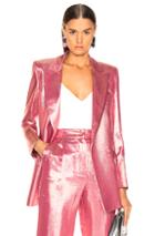 Blaze Milano Diva Royal Everyday Blazer In Animal Print,pink,white