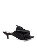 No. 21 Bow Kitten Heel Mule In Black