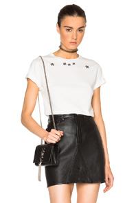 Saint Laurent Star Print Tee In White