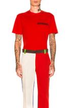Calvin Klein 205w39nyc Embroidered Tee In Red