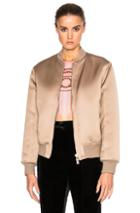 Givenchy Satin Bomber Jacket In Neutrals