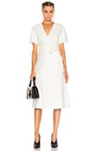 Lanvin Wrap Dress In White