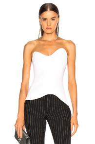 Cushnie Et Ochs Strapless Fitted Top In White