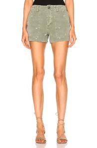 Amo Army Short In Floral,green
