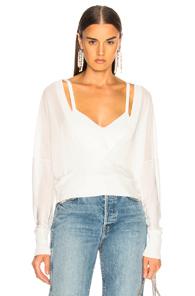 Dion Lee Layered Loop Sweater In White