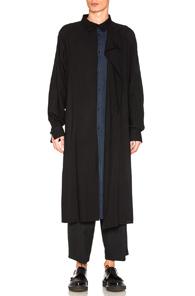 Yohji Yamamoto Light Coat In Black