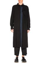 Yohji Yamamoto Light Coat In Black