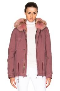 Mr & Mrs Italy Mini Parka Jacket In Pink