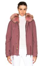 Mr & Mrs Italy Mini Parka Jacket In Pink
