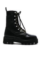 Altuzarra Leather Cosmo Ankle Combat Boots In Black
