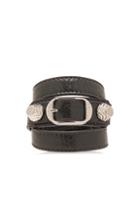 Balenciaga Giant Triple Wrap Bracelet With Nickel Hardware In Gray