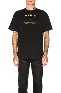 Raf Simons Big Fit Tour Graphic Tee In Black
