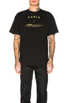Raf Simons Big Fit Tour Graphic Tee In Black