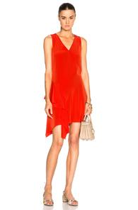 Derek Lam 10 Crosby Asymmetrical Tank Dress In Red