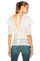 Carisa Rene Antique Prairie Top In White