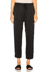 Raquel Allegra Drawstring Pant In Black