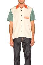 Nudie Jeans Jack Colors Shirt In Green,orange,yellow