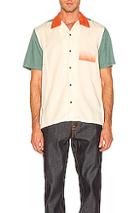 Nudie Jeans Jack Colors Shirt In Green,orange,yellow