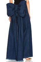 Ashish Long Back Bow Pants In Blue