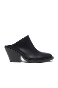 Ann Demeulemeester Leather Mules In Black