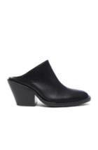 Ann Demeulemeester Leather Mules In Black