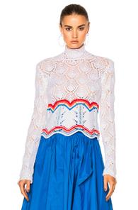 Peter Pilotto Lace Knit Jumper In White