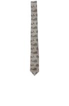 Thom Browne Whale Houndstooth Tie In Gray,animal Print