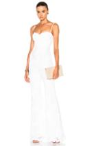 Houghton Bianca Wide Leg Fitted Jumpsuit In White