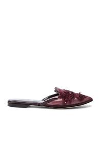 Oscar De La Renta Mesh Patrizia Flats In Purple,metallics