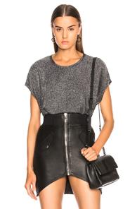 Rta Dawn Tee In Gray,metallics